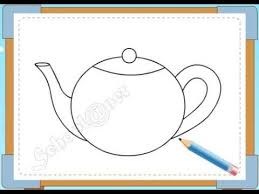 vẽ ấm trà